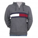 Pull homme Tommy Hilfiger Gris capuche ref298020