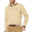 Pull Ralph Lauren Sport Beige col Zip homme