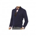 Pull Ralph Lauren Bleu Foncé col Zip homme