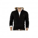 Pull Ralph Lauren Noir col Zip homme