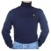 Sous pull Ralph Lauren col roulé bleu homme