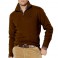 Pull Ralph Lauren Sport Marron col Zip homme